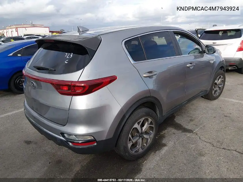 KNDPMCAC4M7943924 2021 Kia Sportage Lx