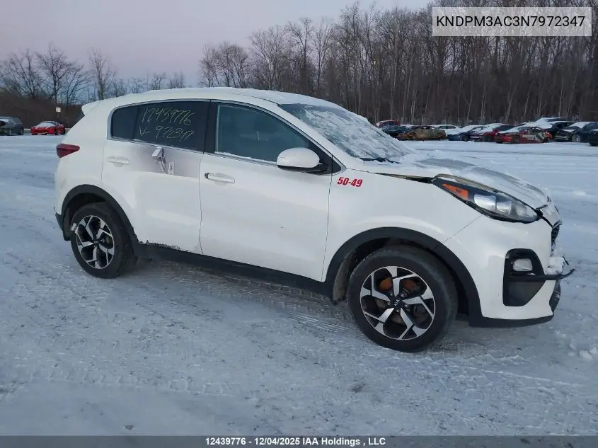 KNDPM3AC3N7972347 2022 Kia Sportage Lx