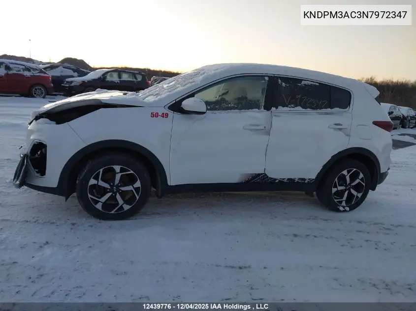 KNDPM3AC3N7972347 2022 Kia Sportage Lx