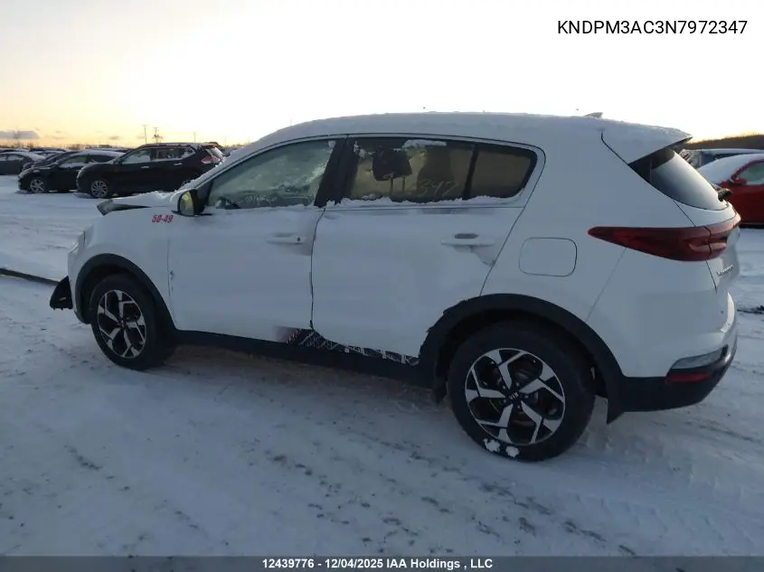 KNDPM3AC3N7972347 2022 Kia Sportage Lx