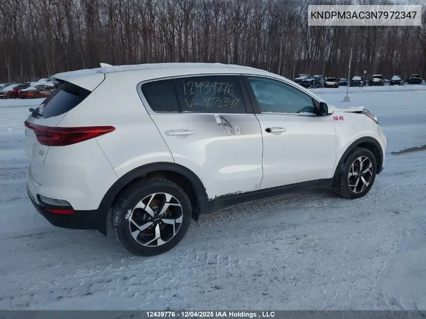 KNDPM3AC3N7972347 2022 Kia Sportage Lx