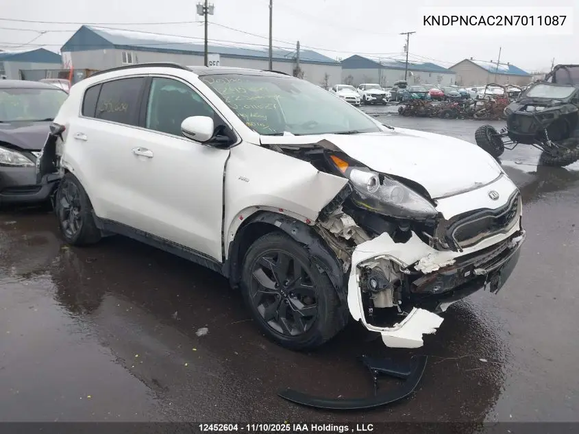 KNDPNCAC2N7011087 2022 Kia Sportage Ex
