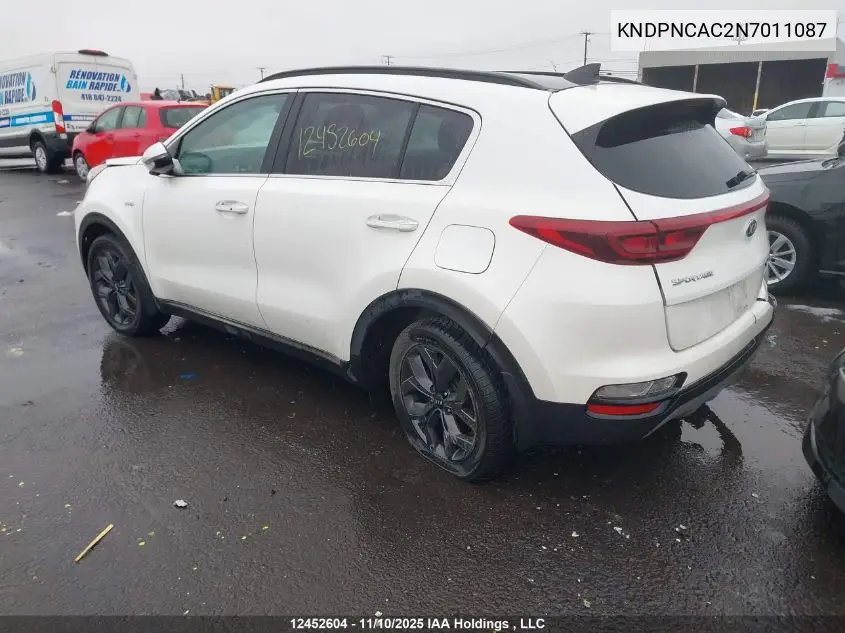 KNDPNCAC2N7011087 2022 Kia Sportage Ex