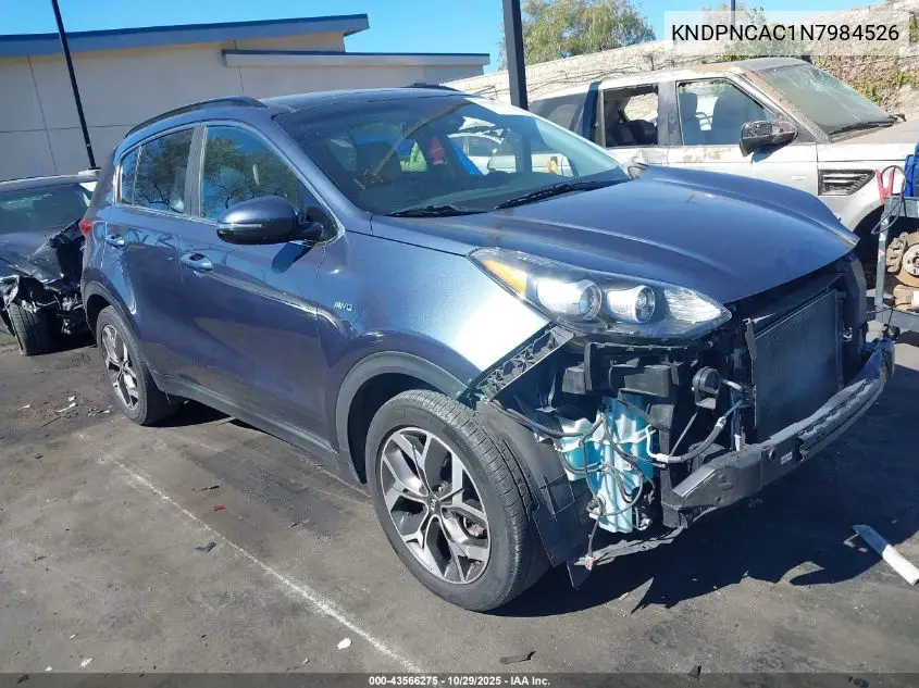 KNDPNCAC1N7984526 2022 Kia Sportage Ex