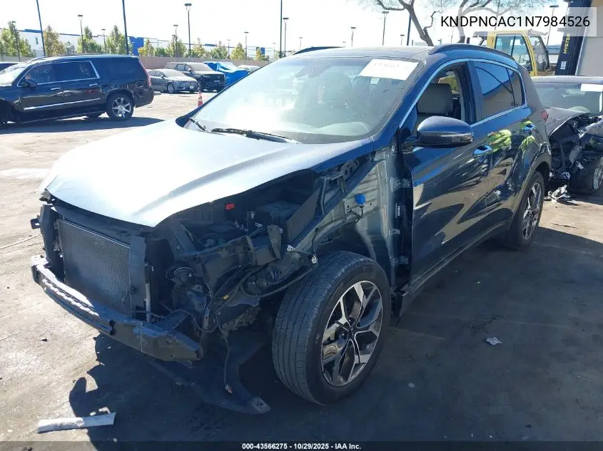 KNDPNCAC1N7984526 2022 Kia Sportage Ex