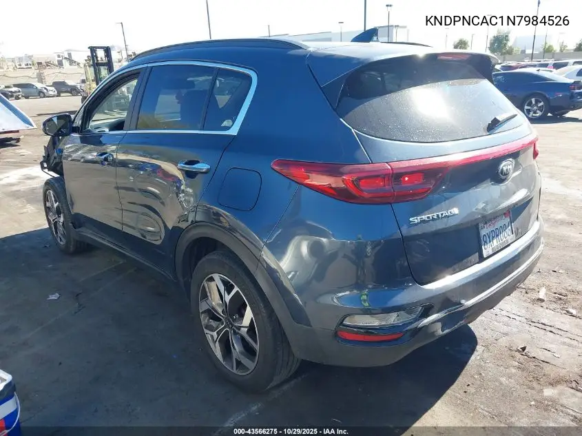 KNDPNCAC1N7984526 2022 Kia Sportage Ex