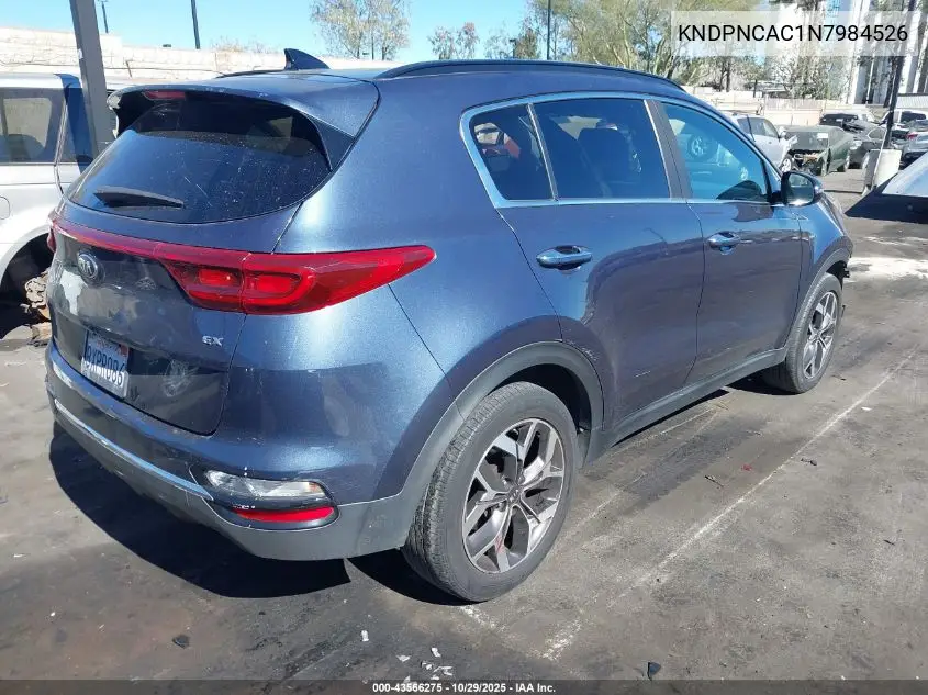 KNDPNCAC1N7984526 2022 Kia Sportage Ex