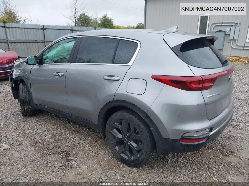 KNDPMCAC4N7007092 2022 Kia Sportage Lx