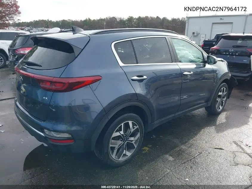 KNDPNCAC2N7964172 2022 Kia Sportage Ex