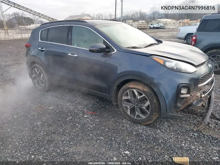 KNDPN3AC4N7996816 2022 Kia Sportage Ex