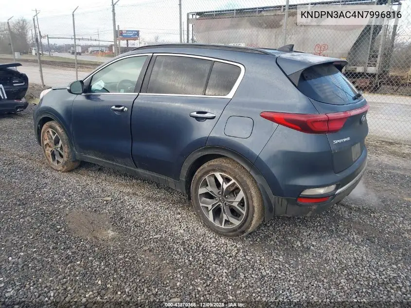KNDPN3AC4N7996816 2022 Kia Sportage Ex