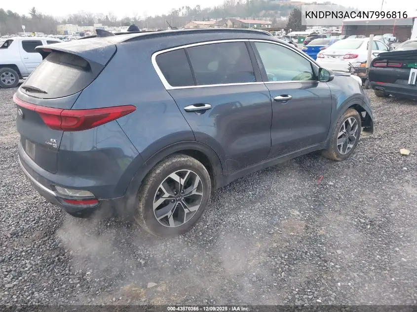 KNDPN3AC4N7996816 2022 Kia Sportage Ex
