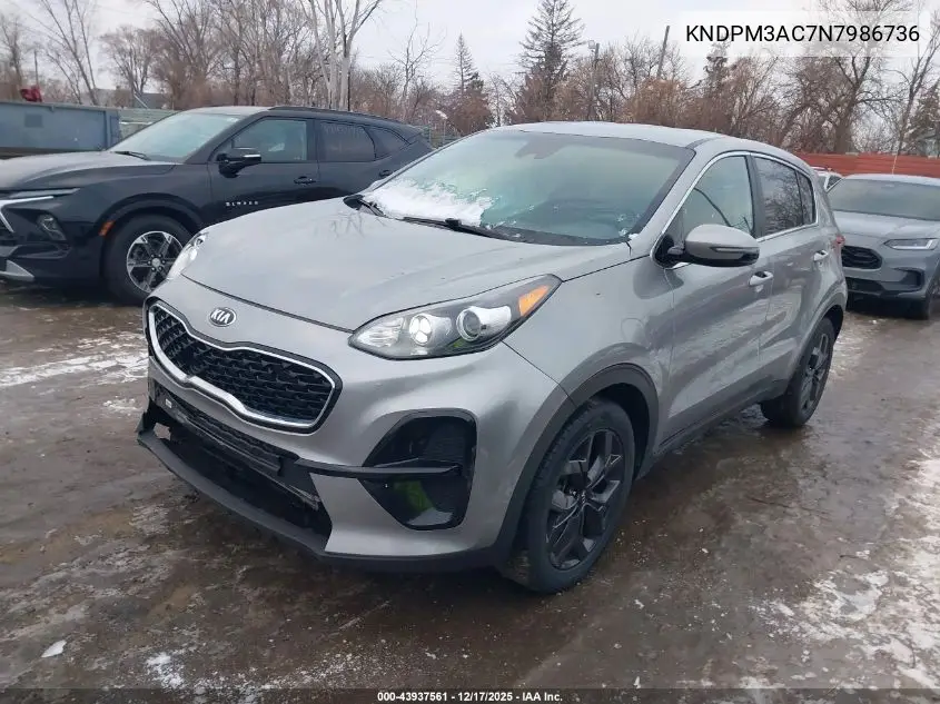 KNDPM3AC7N7986736 2022 Kia Sportage Lx