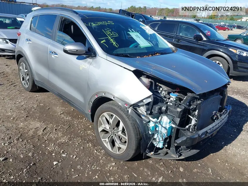 KNDPN3AC0N7024291 2022 Kia Sportage Ex
