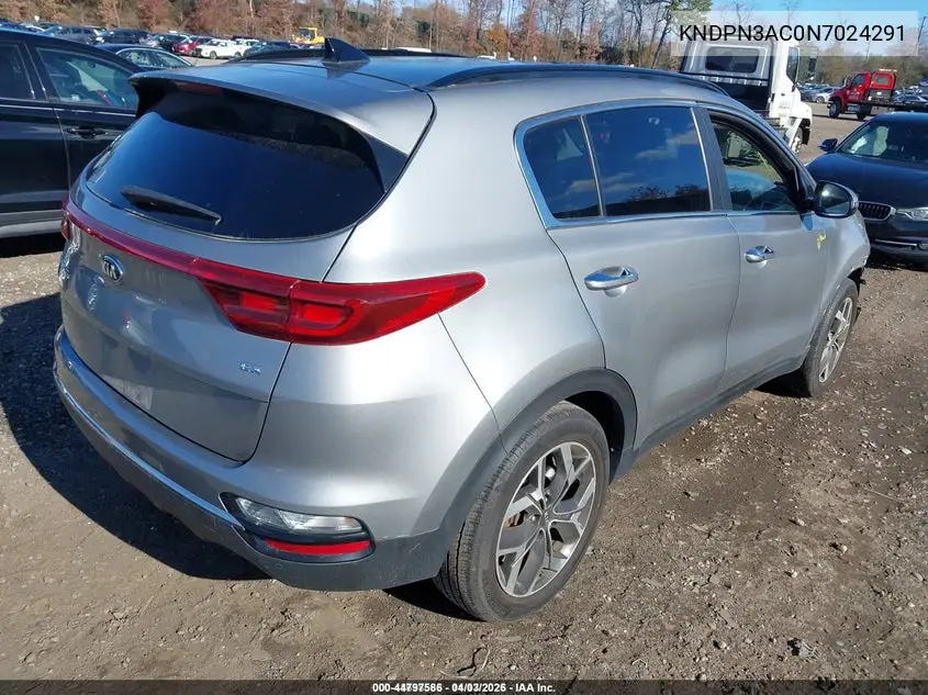 KNDPN3AC0N7024291 2022 Kia Sportage Ex