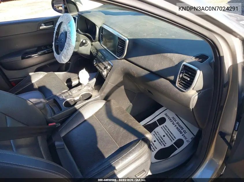 KNDPN3AC0N7024291 2022 Kia Sportage Ex