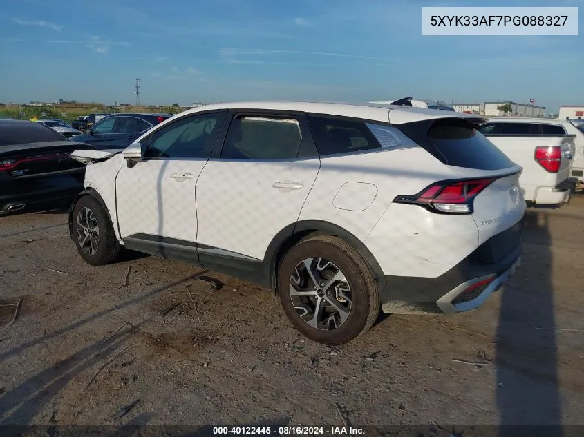 2023 Kia Sportage Ex VIN: 5XYK33AF7PG088327 Lot: 40122445