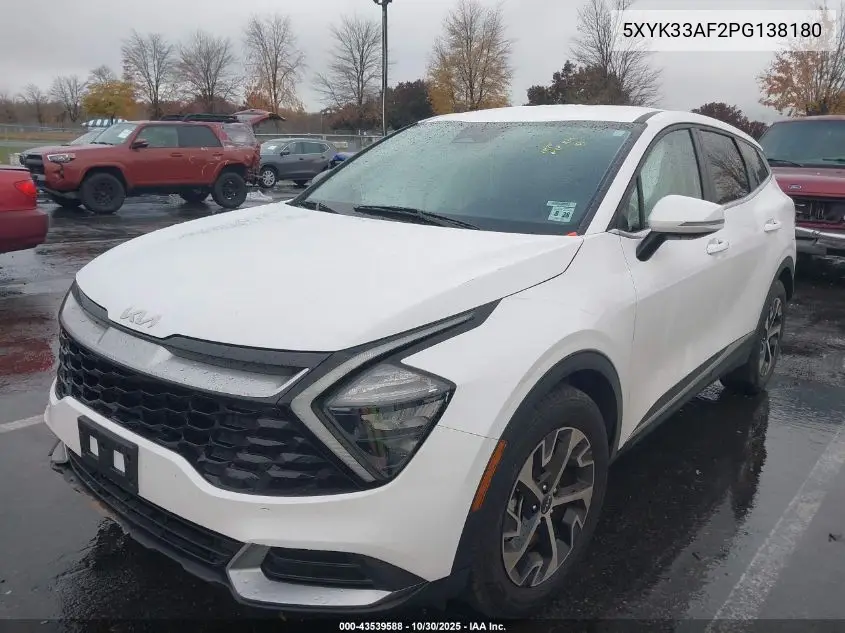 5XYK33AF2PG138180 2023 Kia Sportage Ex