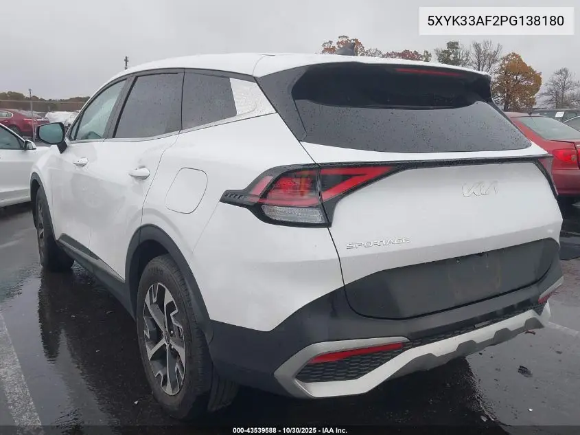 5XYK33AF2PG138180 2023 Kia Sportage Ex