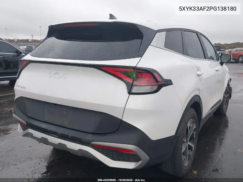 5XYK33AF2PG138180 2023 Kia Sportage Ex