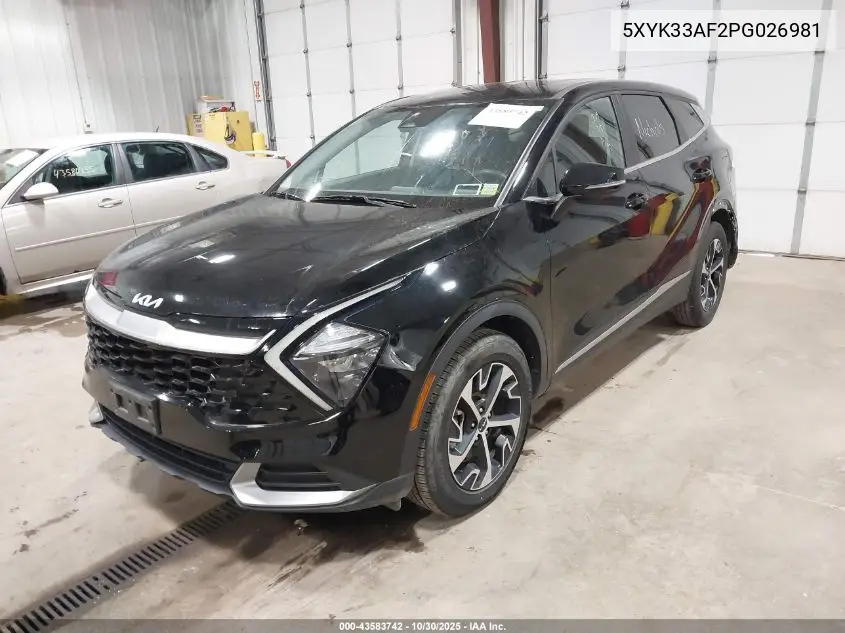 5XYK33AF2PG026981 2023 Kia Sportage Ex