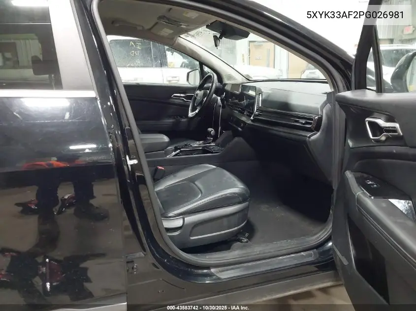 5XYK33AF2PG026981 2023 Kia Sportage Ex