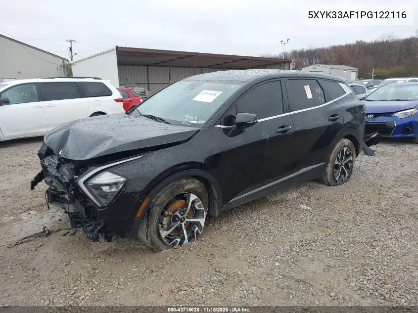 5XYK33AF1PG122116 2023 Kia Sportage Ex