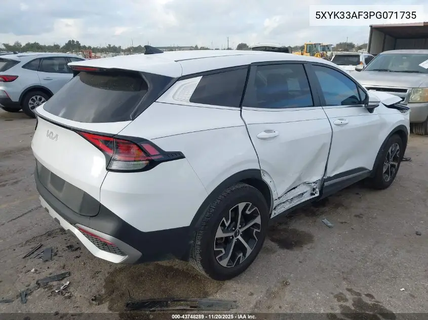 5XYK33AF3PG071735 2023 Kia Sportage Ex
