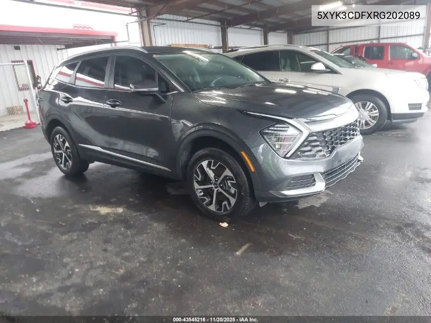 5XYK3CDFXRG202089 2024 Kia Sportage Ex