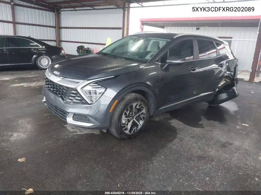 5XYK3CDFXRG202089 2024 Kia Sportage Ex