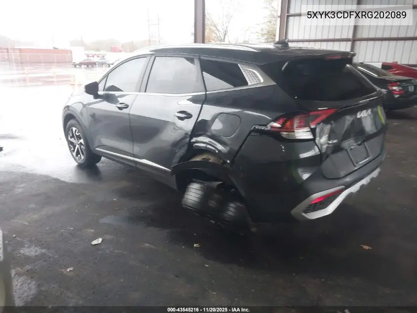 5XYK3CDFXRG202089 2024 Kia Sportage Ex