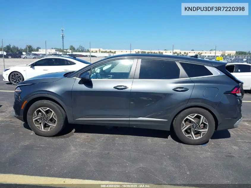 KNDPU3DF3R7220398 2024 Kia Sportage Lx