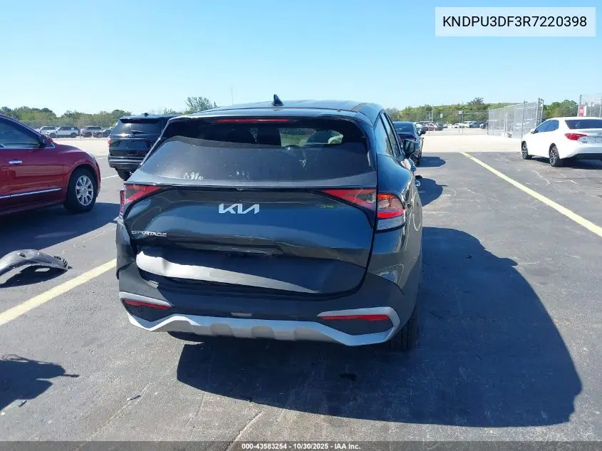 KNDPU3DF3R7220398 2024 Kia Sportage Lx