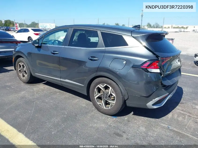 KNDPU3DF3R7220398 2024 Kia Sportage Lx