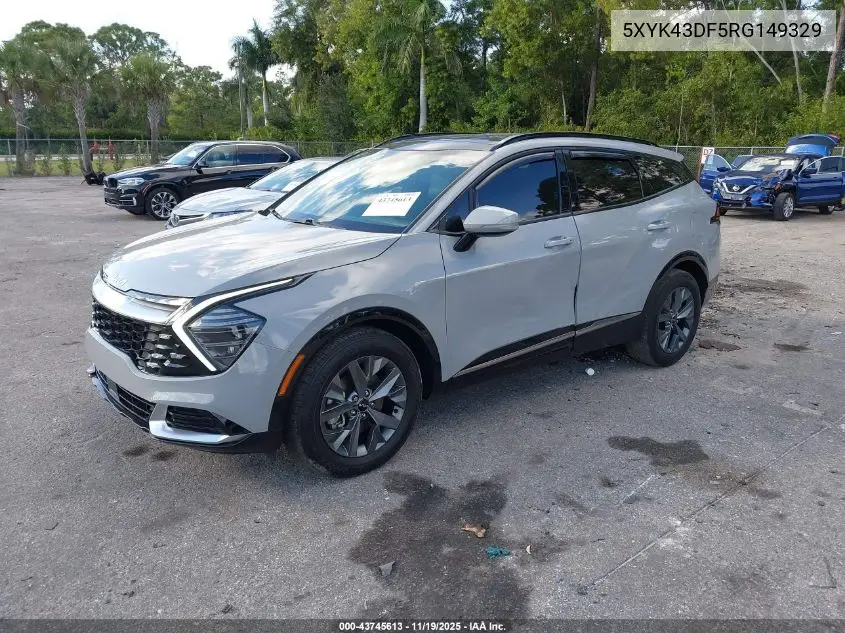 5XYK43DF5RG149329 2024 Kia Sportage Sx