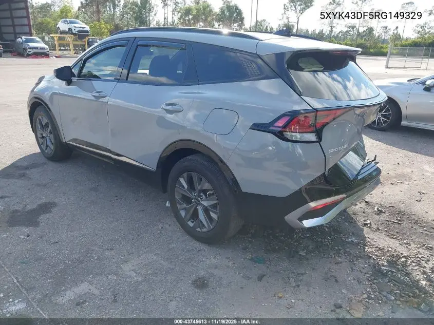 5XYK43DF5RG149329 2024 Kia Sportage Sx