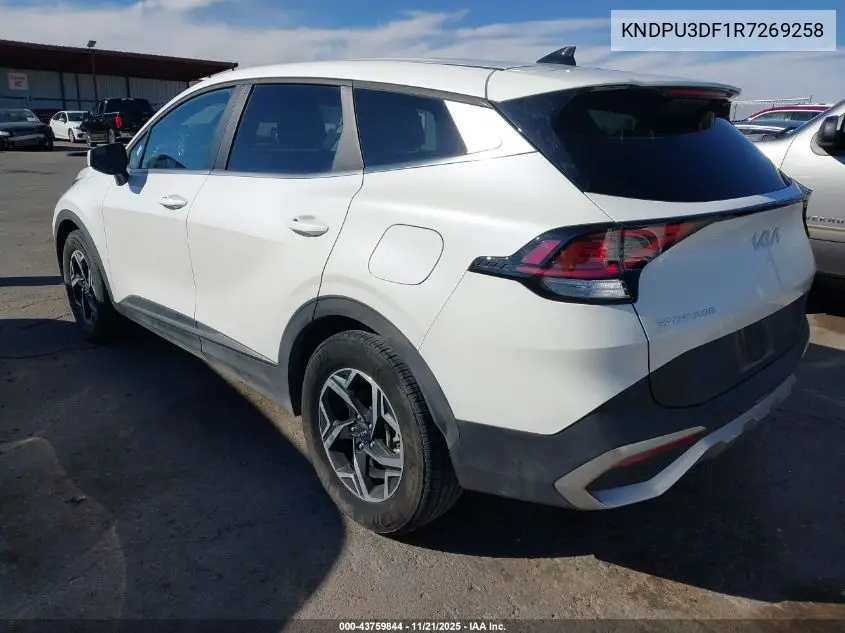 KNDPU3DF1R7269258 2024 Kia Sportage Lx