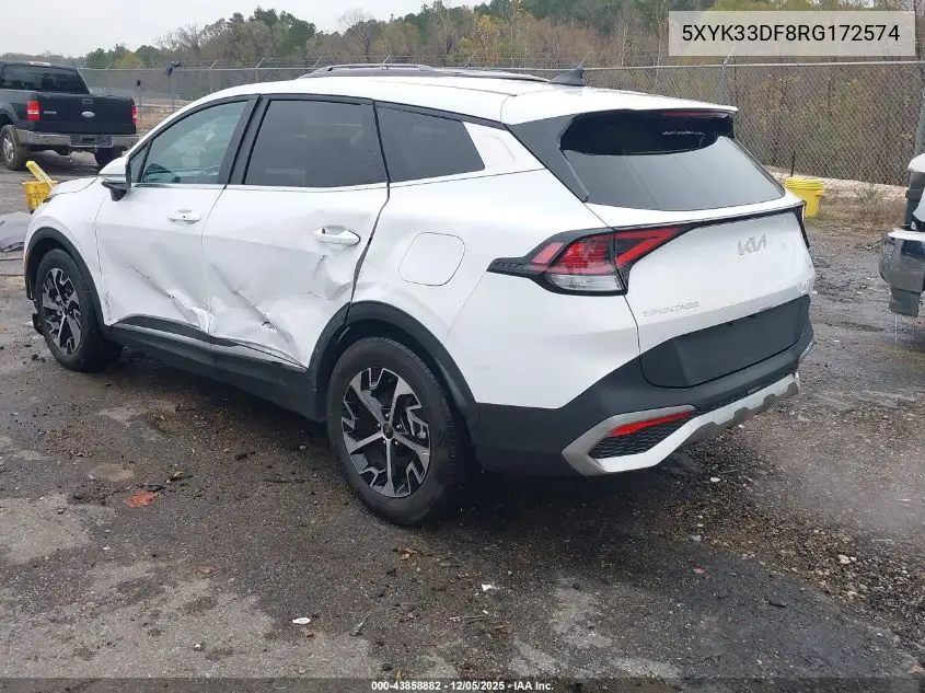 5XYK33DF8RG172574 2024 Kia Sportage Ex