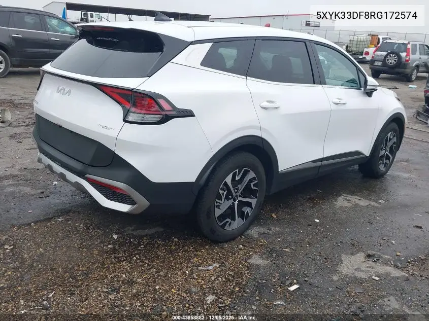 5XYK33DF8RG172574 2024 Kia Sportage Ex