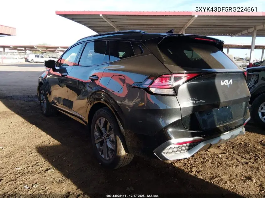 5XYK43DF5RG224661 2024 Kia Sportage Sx