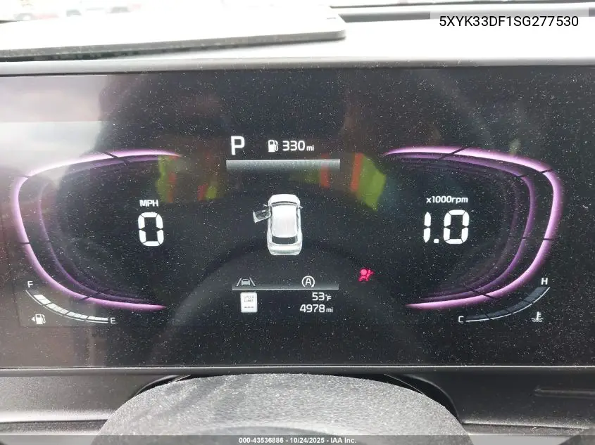 5XYK33DF1SG277530 2025 Kia Sportage Ex