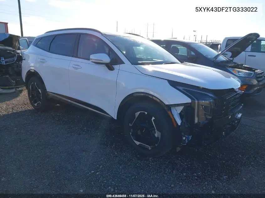 5XYK43DF2TG333022 2026 Kia Sportage Sx