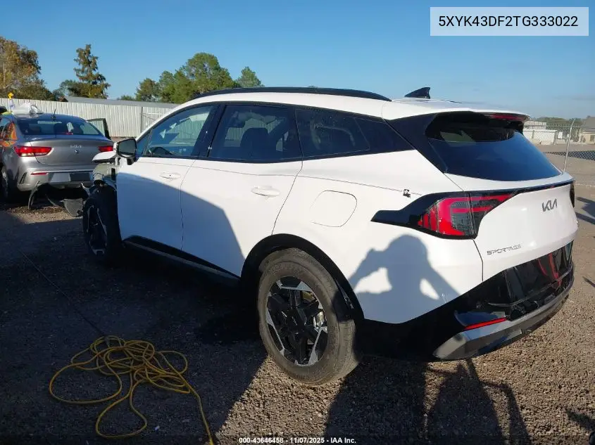 5XYK43DF2TG333022 2026 Kia Sportage Sx