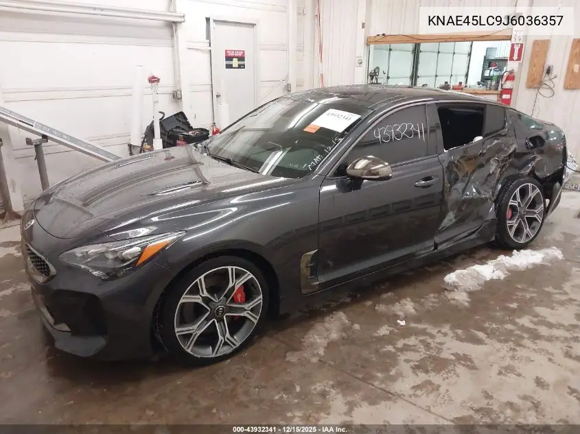 KNAE45LC9J6036357 2018 Kia Stinger Gt1