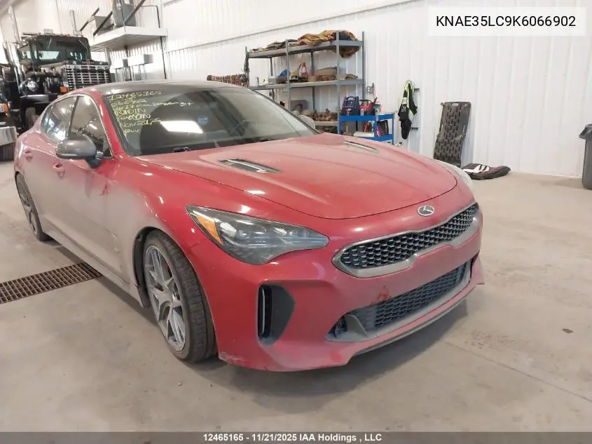 KNAE35LC9K6066902 2019 Kia Stinger Gt