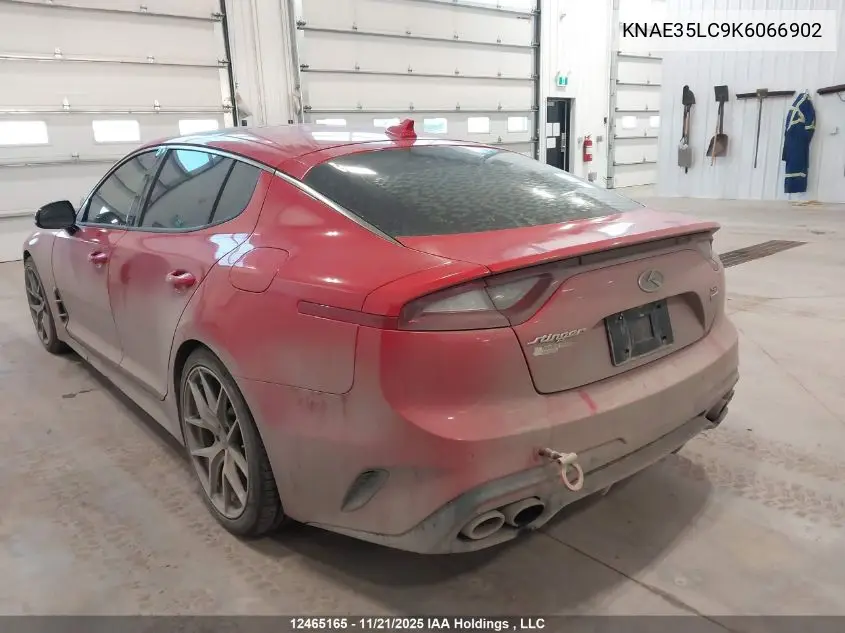KNAE35LC9K6066902 2019 Kia Stinger Gt