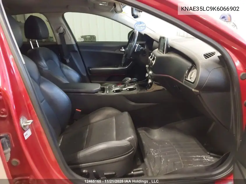 KNAE35LC9K6066902 2019 Kia Stinger Gt