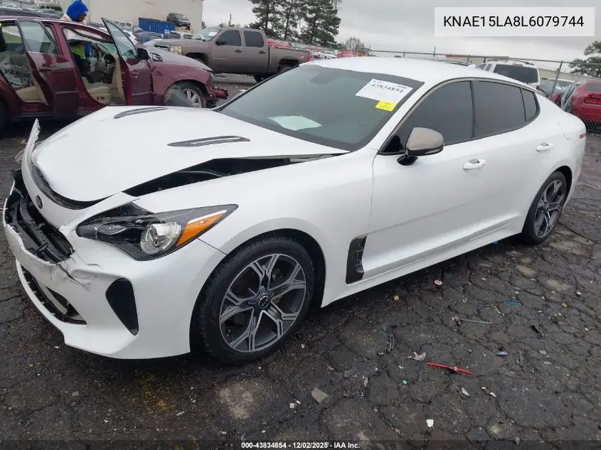 KNAE15LA8L6079744 2020 Kia Stinger Gt-Line