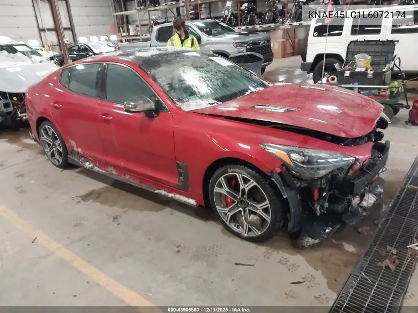KNAE45LC1L6072174 2020 Kia Stinger Gt1