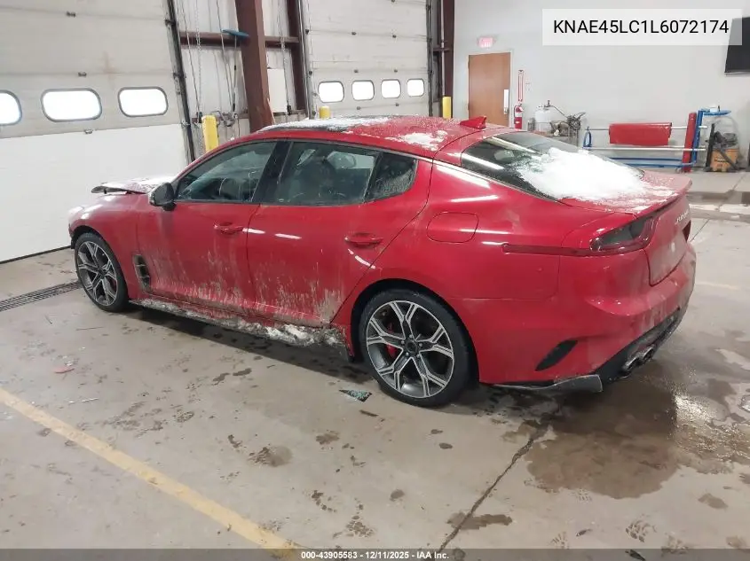 KNAE45LC1L6072174 2020 Kia Stinger Gt1